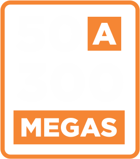 Velocidades de 50 a 300 megas